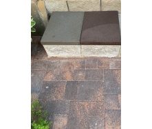 Тротуарная плитка широкоформатная серая 500x400x55 мм