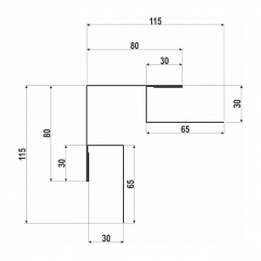 Угол внешний Тайл под блок-хаус сосна Чугуев