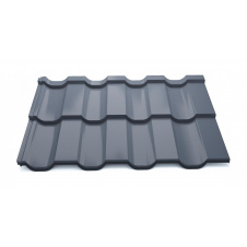 Модульная металлочерепица Тайл Статус High Build Polyester 1205/1160 мм 0,5 мм RAL 7016
