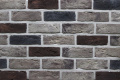 Облицовочная плитка Loft Brick Челси с подпалами 210x65 мм Красно-коричневый