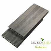 Террасная доска двухсторонняя LEGRO ULTRA NATURALE Antique 3D-эффект покраски дерево-полимерная композитная доска для террасы, дорожек серо-коричневая