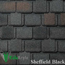 Бітумна черепиця GAF Camelot Sheffield Black