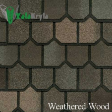 Бітумна черепиця GAF Weathered Wood