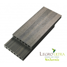 Терасна дошка двостороння LEGRO ULTRA NATURALE Antique 3D-ефект фарбування дерево-полімерна композитна дошка для тераси, доріжок сіро-коричнева