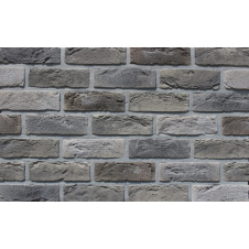 Облицювальна плитка Loft Brick Квебек 210x65 мм Сірий з підпалиною