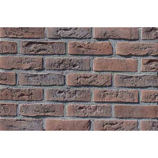 Облицювальна плитка Loft Brick Бельгійський 02 240x71 мм Коричнево-бордовий з підпалиною