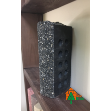 Кирпич облицовочный пустотелый ECOBRICK скала тычок серый