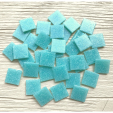 Скляна мозаїка Eco-Mosaic 20х20 мм 33х33 см бірюзова (20L62)
