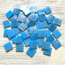 Стеклянная мозаика Eco-Mosaic 20х20 мм 33х33 см синяя (20Z16)