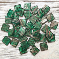 Стеклянная мозаика Eco-Mosaic 20х20 мм 33х33 см зеленая (20Z26)