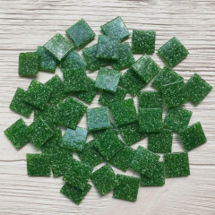 Скляна мозаїка Eco-Mosaic 20х20 мм 33х33 см зелена (DA405) Запоріжжя