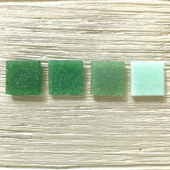 Скляна мозаїка Eco-Mosaic 20х20 мм 33х33 см зелена мікс (MDA431) Київ