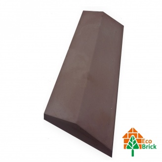 Коник для забору бетонний 180х500 мм коричневий