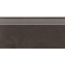 Керамогранитная ступень Cersanit City Squares Anthracite Steptread 298х598 мм
