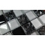 Стеклянная мозаика Керамик Полесье Gretta Black Silver Mix 300х300х6 мм Киев
