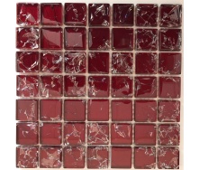 Стеклянная мозаика Керамик Полесье Gretta Karmazin колотое стекло 300х300 мм