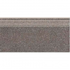 Керамогранитная ступень Cersanit Milton Dark Grey Steptread 8х598х298 мм