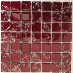 Стеклянная мозаика Керамик Полесье Gretta Karmazin колотое стекло 300х300 мм Хмельницкий