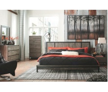 Ліжко в стилі LOFT (Bed-078)