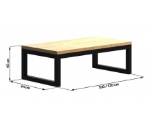 Журнальний столик у стилі LOFT (Table - 593)