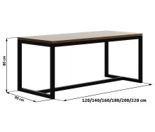 Обеденный стол в стиле LOFT (Table - 134)