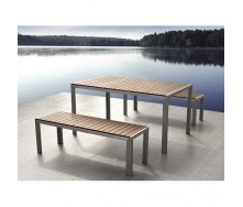 Набір стіл + 2 лавки в стилі LOFT (Garden Table - 01)