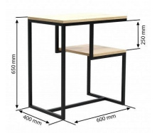 Приставной столик в стиле LOFT (Table - 911)