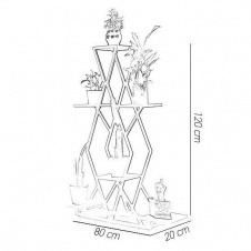 Подставка для цветов в стиле LOFT (Support for Flowers - 31)