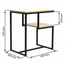 Приставний столик у стилі LOFT (Table - 911)