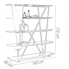 Стелаж для зберігання в стилі LOFT (Rack - 218) Черкаси