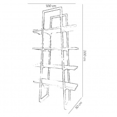 Стеллаж для хранения в стиле LOFT (Rack - 238) Днепр