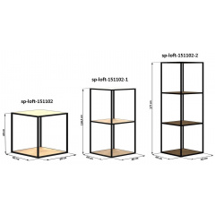 Стелаж для зберігання в стилі LOFT (Rack - 101) Київ