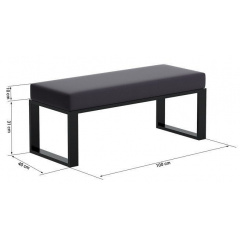 Банкетка-пуф в стилі LOFT (Sofa-28) Якимівка