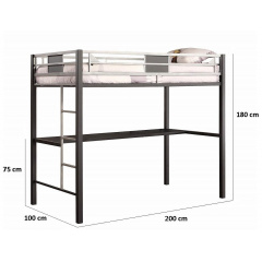 Двоярусне ліжко в стилі LOFT (Bed - 018) Кривий Ріг