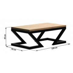 Журнальний столик у стилі LOFT (Table - 418) Київ