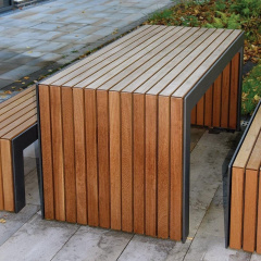 Садовый стол с 2 скамейками в стиле LOFT (Garden Table - 16) Киев