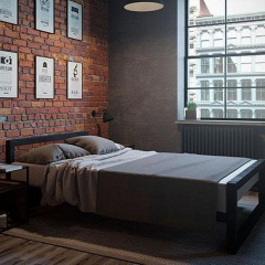 Ліжко в стилі LOFT (Bed-007) Якимівка