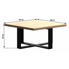 Журнальний столик у стилі LOFT (Table - 460) Дніпро