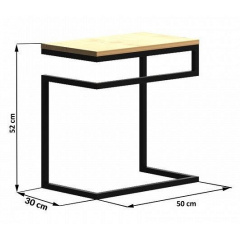Приставной столик в стиле LOFT (Table-932) Ужгород