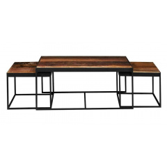 Комплект журнальних столиків в стилі LOFT (Table-509) Обухів