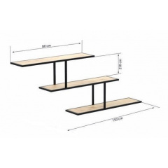 Навесная полка в стиле LOFT (Wall Shelf-31) Чернигов