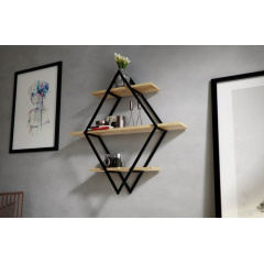 Настенная полка в стиле LOFT (Wall Shelf-48) Изюм