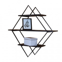 Настенная полка в стиле LOFT (Wall Shelf-80) Изюм