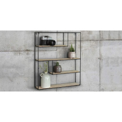 Настенная полка в стиле LOFT (Wall Shelf-42) Изюм