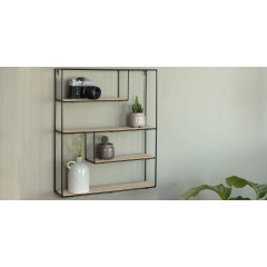 Настенная полка в стиле LOFT (Wall Shelf-42) Изюм
