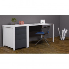 Письменный стол с комодом в стиле LOFT (Office Table-082) Кропивницкий