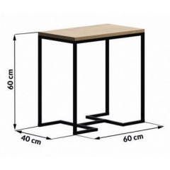 Прикроватный столик в стиле LOFT (Table - 323) Запоріжжя