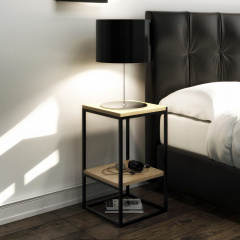 Прикроватный столик в стиле LOFT (Table - 329) Ізюм