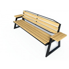 Лавочка парковая в стиле LOFT (Street Bench - 15) Ужгород