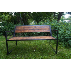 Скамейка парковая стиле LOFT (Street Bench - 35) Ужгород